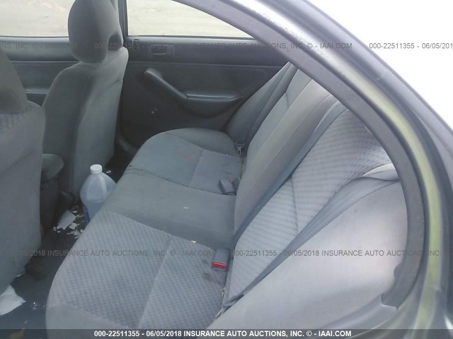 1HGES16395L022092 - 2005 HONDA CIVIC DX VP GRAY photo 8