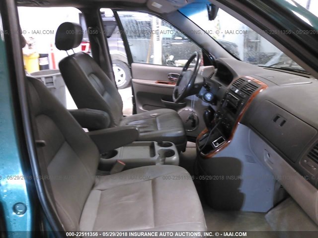 KNDUP131356632079 - 2005 KIA SEDONA EX/LX GREEN photo 5