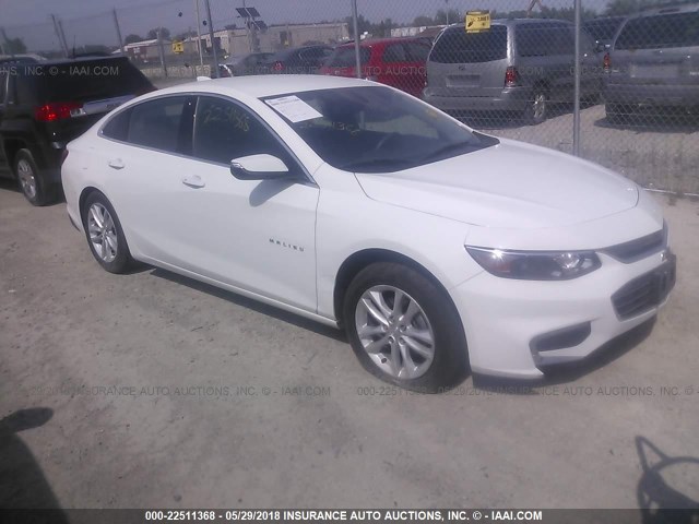 1G1ZE5ST9HF188404 - 2017 CHEVROLET MALIBU LT WHITE photo 1