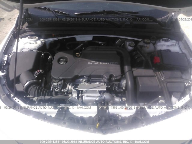 1G1ZE5ST9HF188404 - 2017 CHEVROLET MALIBU LT WHITE photo 10