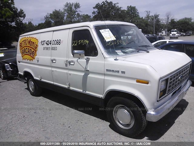 1FTEE14Y6JHB84201 - 1988 FORD ECONOLINE E150 VAN WHITE photo 1