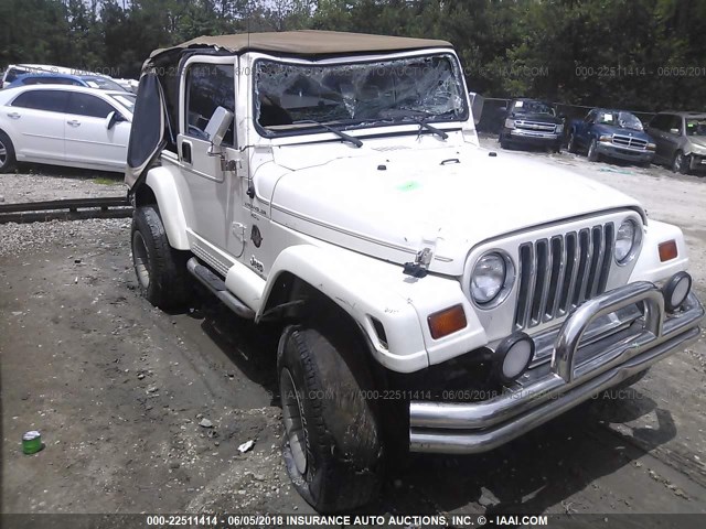 1J4FY49SXXP420584 - 1999 JEEP WRANGLER / TJ SAHARA WHITE photo 6