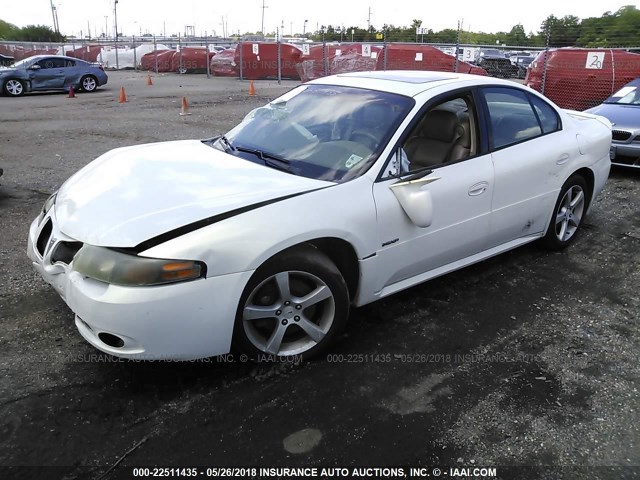 1G2HZ54Y95U245437 - 2005 PONTIAC BONNEVILLE GXP WHITE photo 2