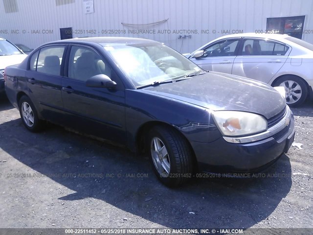 1G1ZT52854F228358 - 2004 CHEVROLET MALIBU LS Dark Blue photo 1