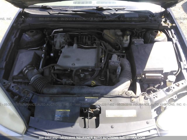 1G1ZT52854F228358 - 2004 CHEVROLET MALIBU LS Dark Blue photo 10