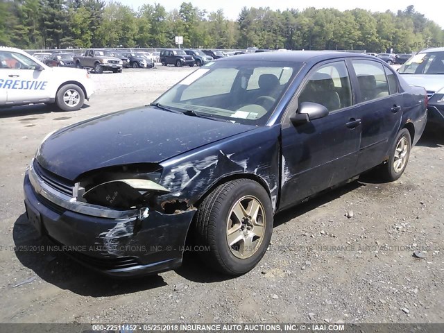 1G1ZT52854F228358 - 2004 CHEVROLET MALIBU LS Dark Blue photo 2