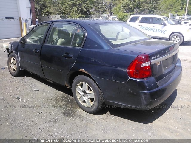 1G1ZT52854F228358 - 2004 CHEVROLET MALIBU LS Dark Blue photo 3