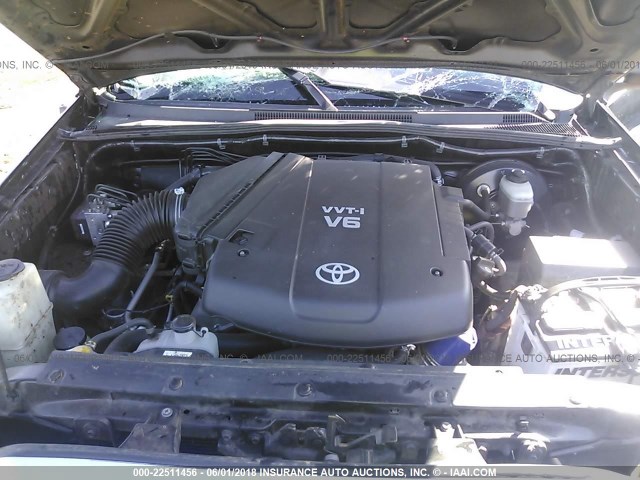 5TEJU62NX7Z376297 - 2007 TOYOTA TACOMA DOUBLE CAB PRERUNNER BLACK photo 10