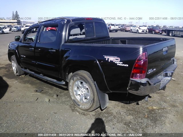 5TEJU62NX7Z376297 - 2007 TOYOTA TACOMA DOUBLE CAB PRERUNNER BLACK photo 3