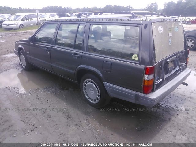 YV1FW8833N2352307 - 1992 VOLVO 740 GRAY photo 3