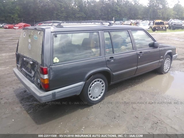 YV1FW8833N2352307 - 1992 VOLVO 740 GRAY photo 4