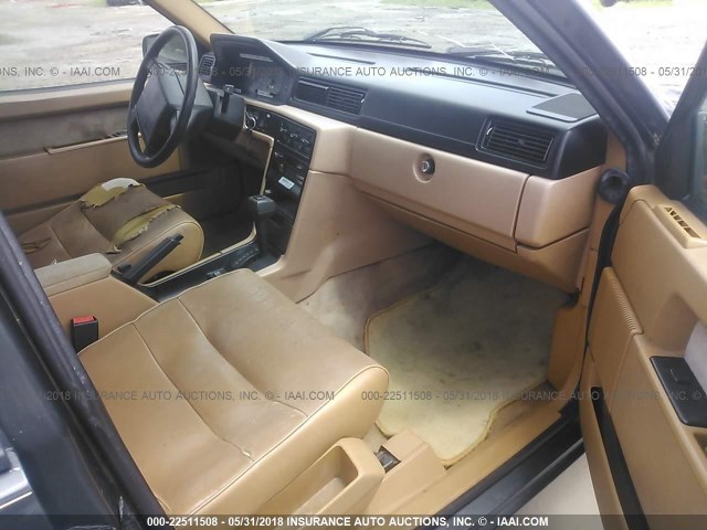 YV1FW8833N2352307 - 1992 VOLVO 740 GRAY photo 5