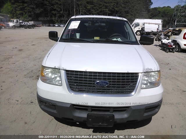 1FMPU13555LA84334 - 2005 FORD EXPEDITION XLS WHITE photo 6