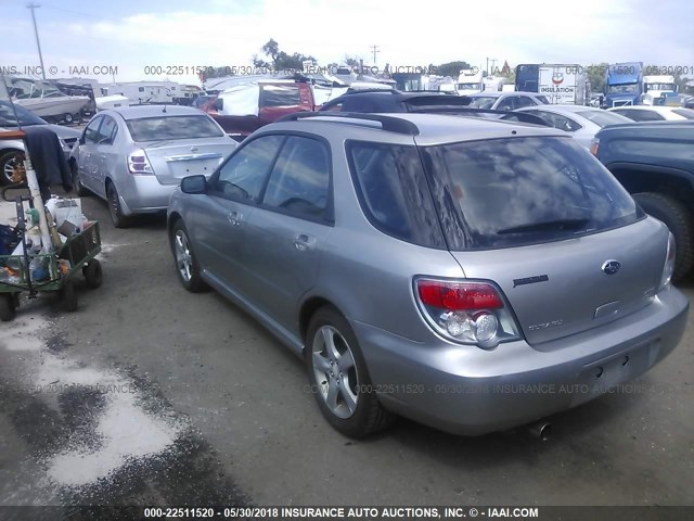 JF1GG676X6H806984 - 2006 SUBARU IMPREZA 2.5I SPORTS WAGON SILVER photo 3