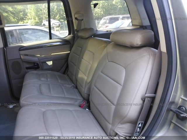 1FMZU75E32UB16177 - 2002 FORD EXPLORER LIMITED Champagne photo 8