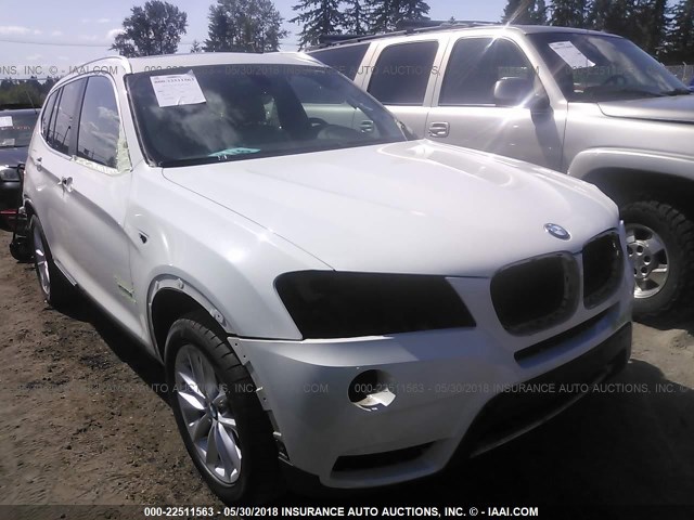 5UXWX9C57D0A27009 - 2013 BMW X3 XDRIVE28I WHITE photo 1