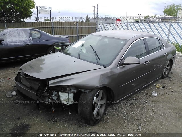1G1ZC5EU1BF145158 - 2011 CHEVROLET MALIBU 1LT 棕色 照片 2