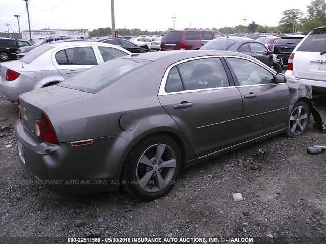 1G1ZC5EU1BF145158 - 2011 CHEVROLET MALIBU 1LT 棕色 照片 4