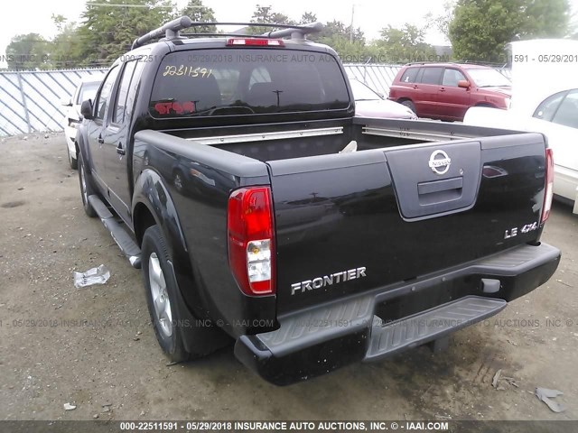 1N6AD07W76C420961 - 2006 NISSAN FRONTIER CREW CAB LE/SE/OFF ROAD BLACK photo 3