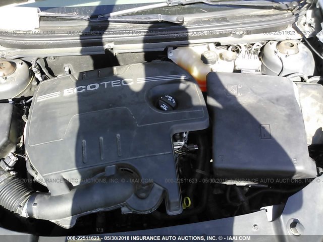 1G1ZG57B78F156318 - 2008 CHEVROLET MALIBU LS GRAY photo 10