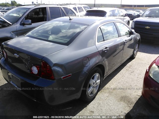 1G1ZG57B78F156318 - 2008 CHEVROLET MALIBU LS GRAY photo 4
