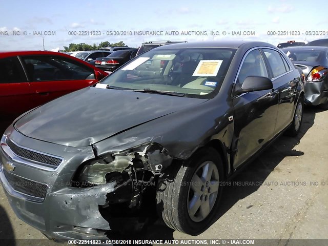 1G1ZG57B78F156318 - 2008 CHEVROLET MALIBU LS GRAY photo 6