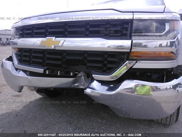 1GCRCREC0JZ181331 - 2018 CHEVROLET SILVERADO C1500 LT SILVER photo 6