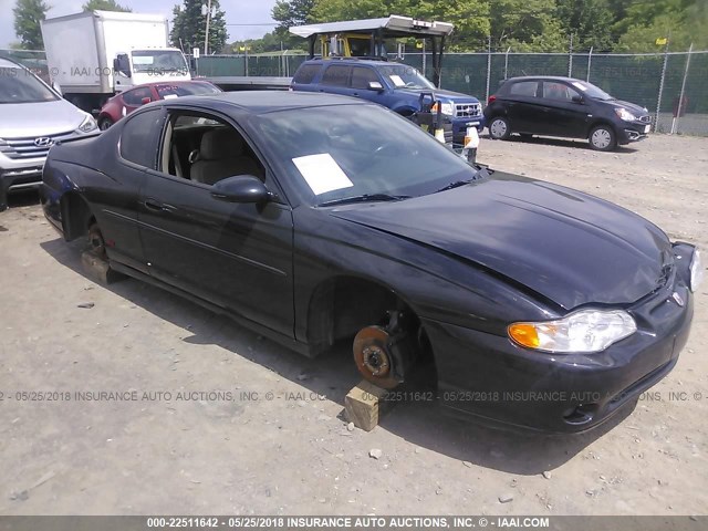 2G1WX12K949228092 - 2004 CHEVROLET MONTE CARLO SS BLACK photo 1