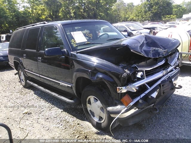 3GNFK16R1XG248769 - 1999 CHEVROLET SUBURBAN K1500 BLACK photo 1