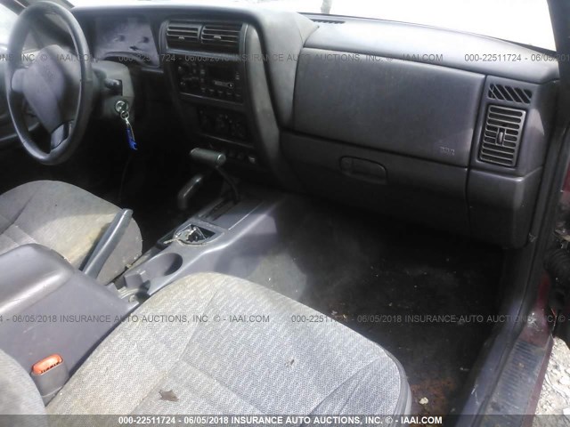 1J4FF68S8XL563382 - 1999 JEEP CHEROKEE SPORT/CLASSIC წითელი ფოტო 5