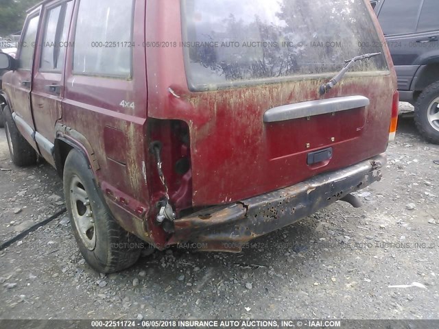 1J4FF68S8XL563382 - 1999 JEEP CHEROKEE SPORT/CLASSIC წითელი ფოტო 6