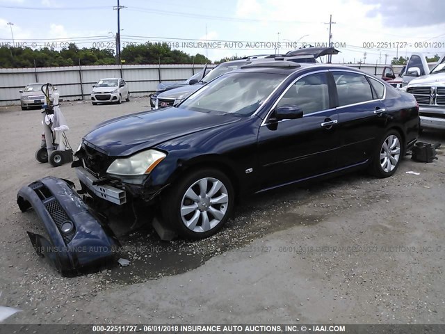 JNKAY01E76M110910 - 2006 INFINITI M35 SPORT BLUE photo 2