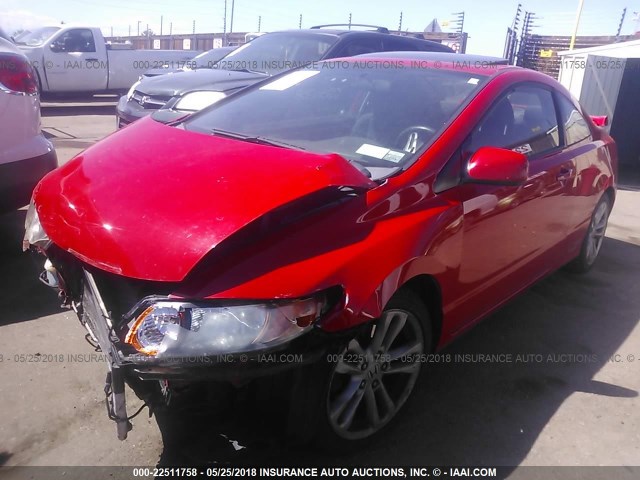 2HGFG21557H708702 - 2007 HONDA CIVIC SI RED photo 2