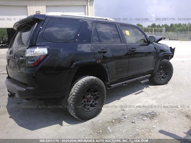 JTEBU5JR7J5507324 - 2018 TOYOTA 4RUNNER SR5 PREM/LTDL/TRAIL/TRD BLACK photo 4