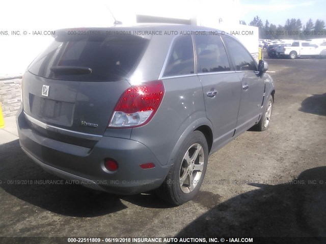 3GSCL93Z98S591909 - 2008 SATURN VUE HYBRID GRAY photo 4