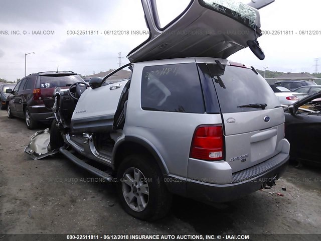 1FMZU73K04ZB15485 - 2004 FORD EXPLORER XLT/XLT SPORT/NBX SILVER photo 3