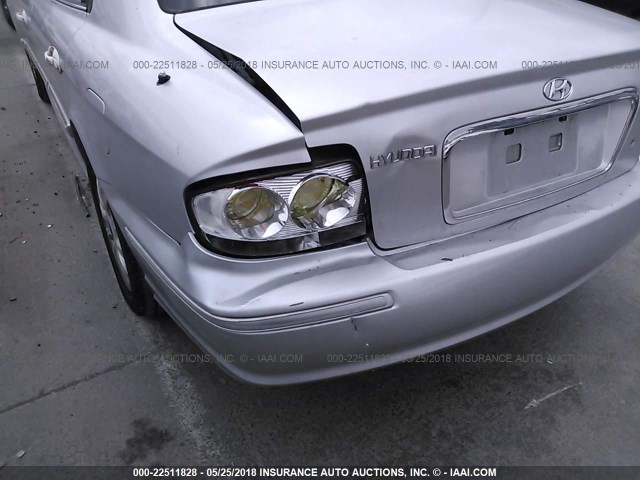 KMHWF35H83A880934 - 2003 HYUNDAI SONATA GLS/LX SILVER photo 6