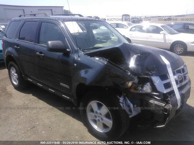 1FMCU93148KC14141 - 2008 FORD ESCAPE XLT BLACK photo 1