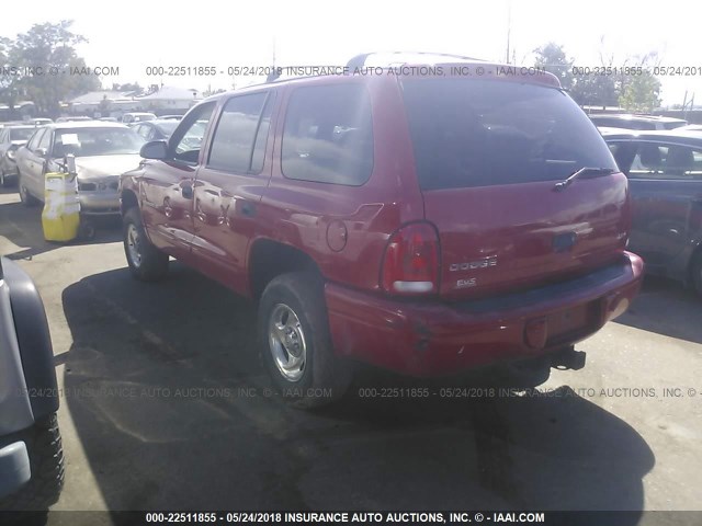 1B4HS28Y0WF199296 - 1998 DODGE DURANGO RED photo 3