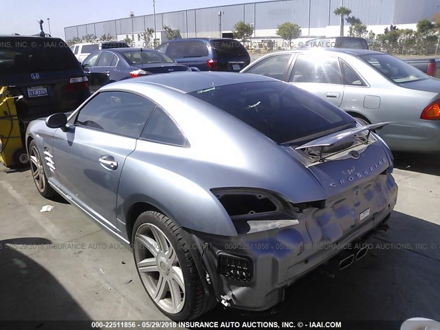 1C3LN69L78X074408 - 2008 CHRYSLER CROSSFIRE LIMITED Light Blue photo 3