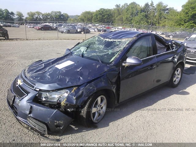 1G1PC5SB8D7170873 - 2013 CHEVROLET CRUZE LT GRAY photo 2