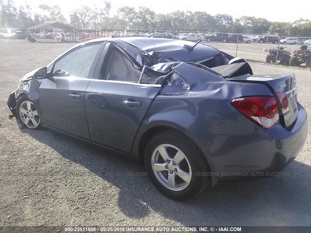 1G1PC5SB8D7170873 - 2013 CHEVROLET CRUZE LT GRAY photo 3