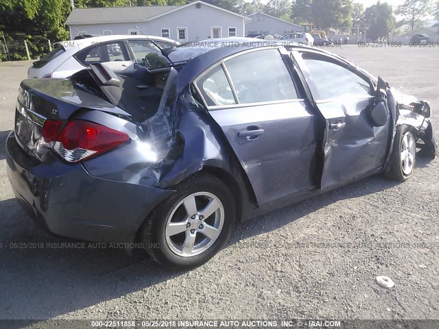 1G1PC5SB8D7170873 - 2013 CHEVROLET CRUZE LT GRAY photo 4
