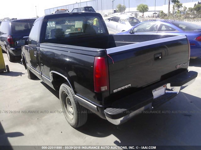 1GTEC14W9VZ506348 - 1997 GMC SIERRA C1500 BLACK photo 3