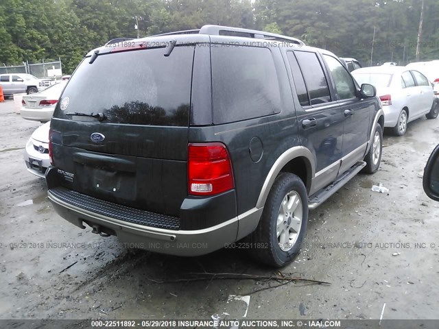 1FMDU74K23UB12298 - 2003 FORD EXPLORER EDDIE BAUER GREEN photo 4