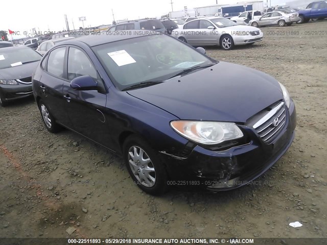 KMHDU46D58U482987 - 2008 HYUNDAI ELANTRA GLS/SE/LIMITED BLUE photo 1