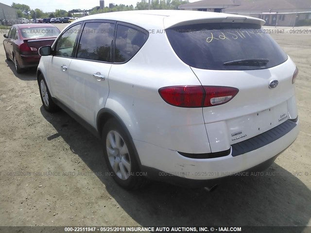 4S4WX85C064403965 - 2006 SUBARU B9 TRIBECA 3.0 H6/3.0 H6 LIMITED WHITE photo 3