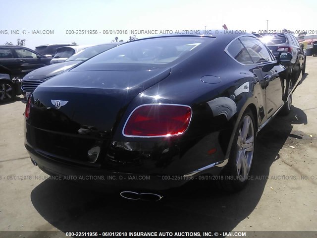 SCBFT7ZA3FC044994 - 2015 BENTLEY CONTINENTAL GT V8 BLACK photo 4