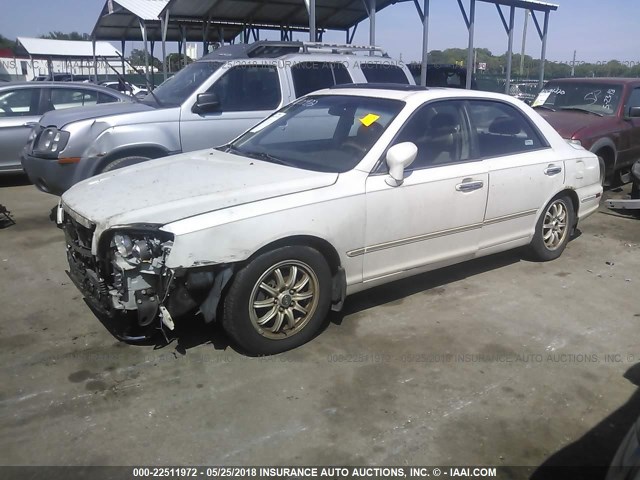 KMHFU45E02A209886 - 2002 HYUNDAI XG 350 WHITE photo 2