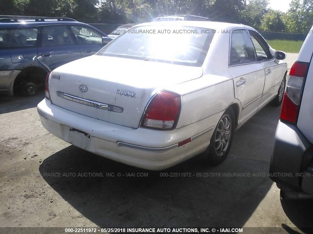 KMHFU45E02A209886 - 2002 HYUNDAI XG 350 WHITE photo 4